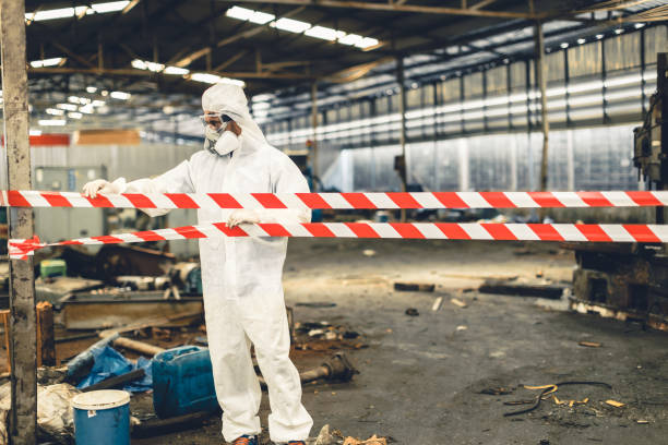 Professional Biohazard technician working in Fort McCoy, FL